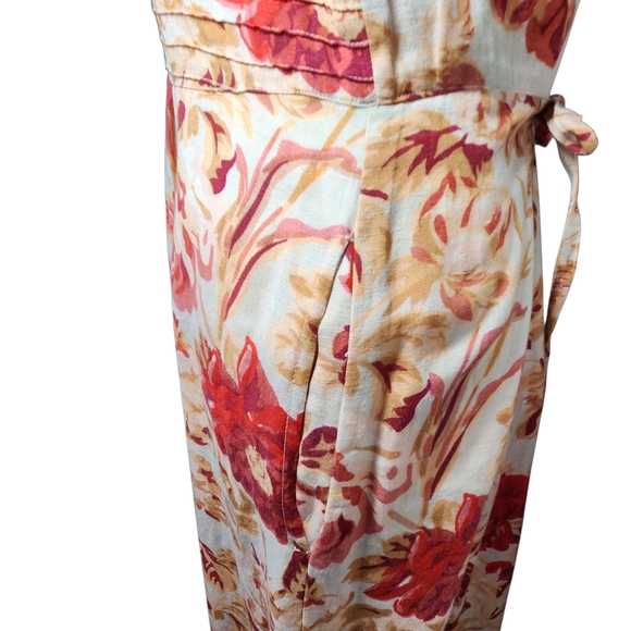 April Cornell Floral Midi Dress - Red and Cream - Picture 7 of 12